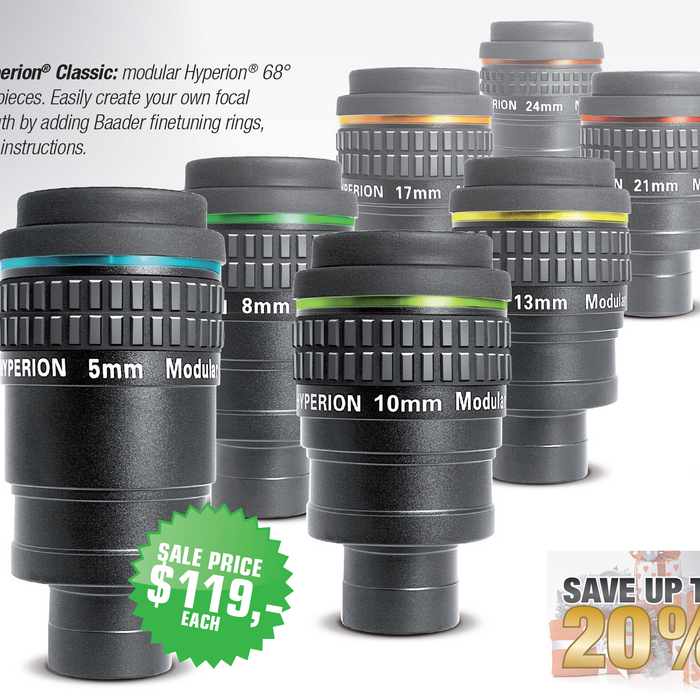 Save up to 20% on Baader Hyperion Eyepieces
