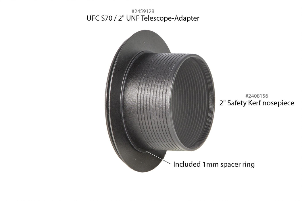 Baader UFC S70 / 2" SC-thread (int) Telescope-Adapter (optical height: 1 mm)