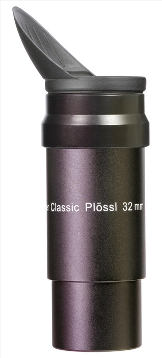 Classic Plössl 32mm, 1¼" Eyepiece (HT-mc) - w.aux spacer tube and winged rubber eyecup