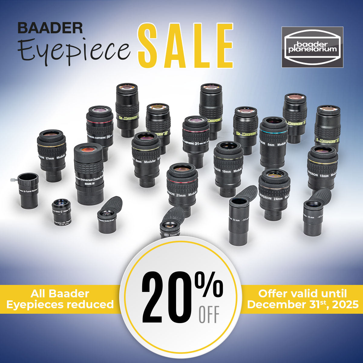 Baader Eyepiece Sale - Save up to 20%