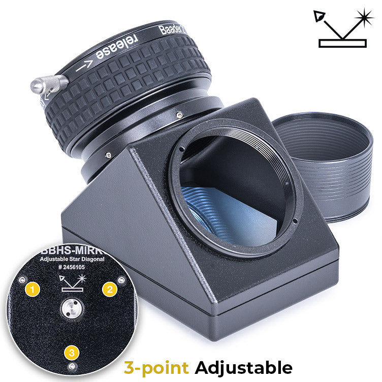 Baader 2" BBHS® Mirror Diagonal with 2" ClickLock Clamp and Adjustment Function