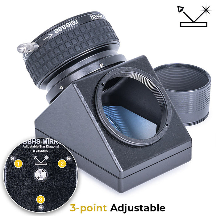 Baader 2" BBHS® Mirror Diagonal with 2" ClickLock Clamp and Adjustment Function