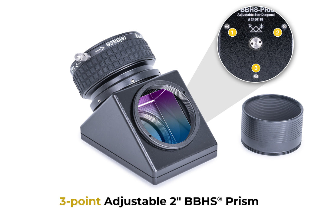 Baader 2" BBHS ® Prism Star Diagonal Prism with 2" ClickLock Clamp and adjustment function