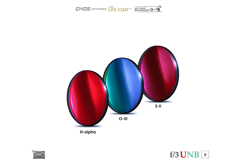 Baader 3.5 / 4nm f/3 Ultra-Highspeed Filters- CMOS-optimized (H-alpha / O-III / S-II)
