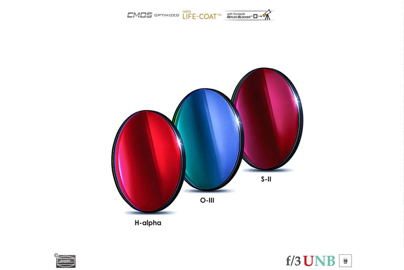 Baader 3.5 / 4nm f/3 Ultra-Highspeed Filters- CMOS-optimized (H-alpha / O-III / S-II)