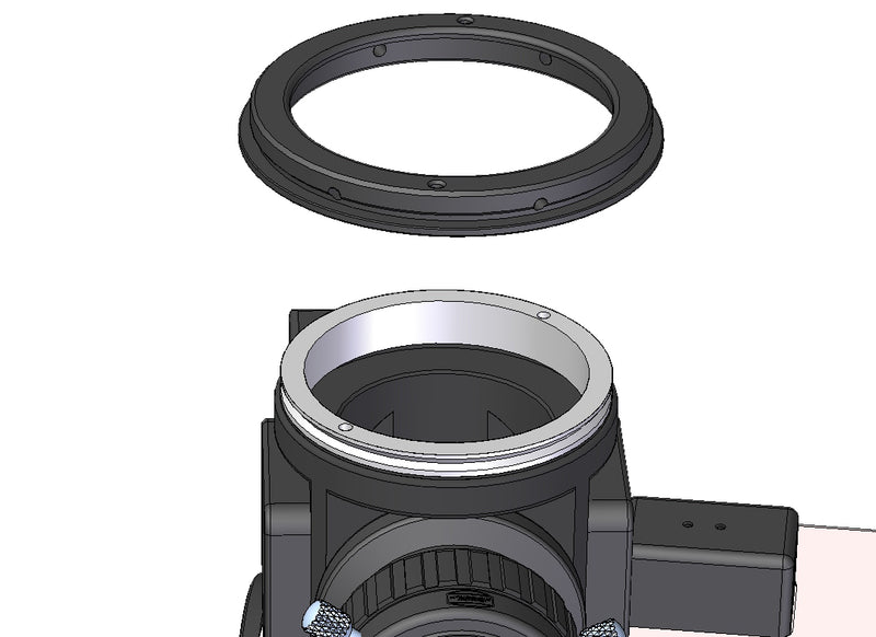 S58/ M68a Adapter, short (for Baches and 2" Mirror-/Prism-Diagonal)