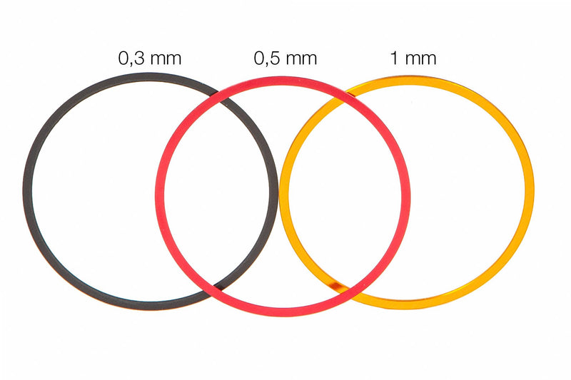 M54 Fine-Adjustment rings (0.3 / 0.5 / 1 mm)- Aluminium