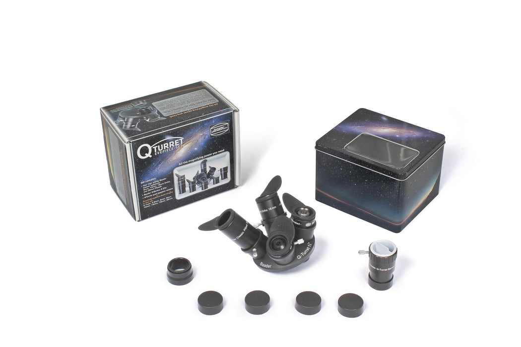 Baader Q-Turret Eyepiece Set (Eyepiece Revolver, 4x Classic Ortho, 1x Q-Barlow 2.25x)