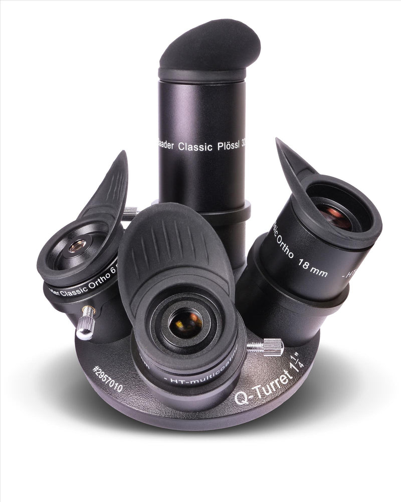Baader Q-Turret Eyepiece Set (Eyepiece Revolver, 4x Classic Ortho, 1x Q-Barlow 2.25x)