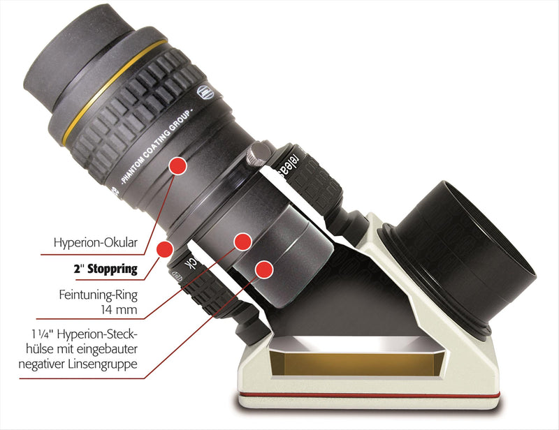 Baader Hyperion 2" Finetuning Stopring with brass clamping ring & 2 thumb screws