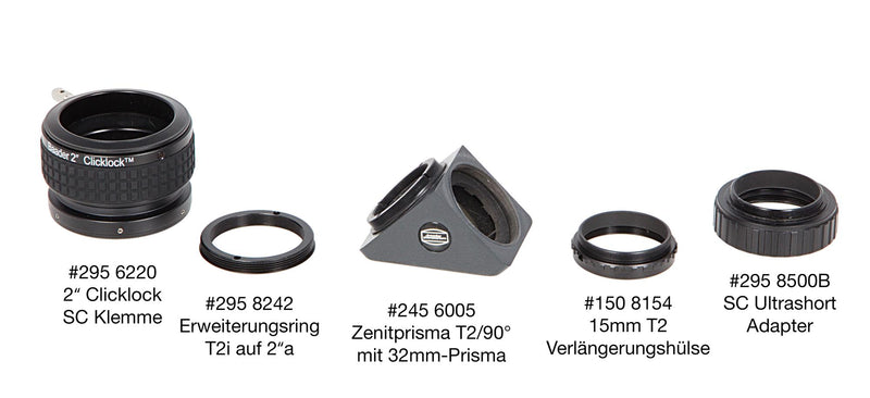 Baader SC / HD Ultra Short T-Adaptor, 9mm optical length