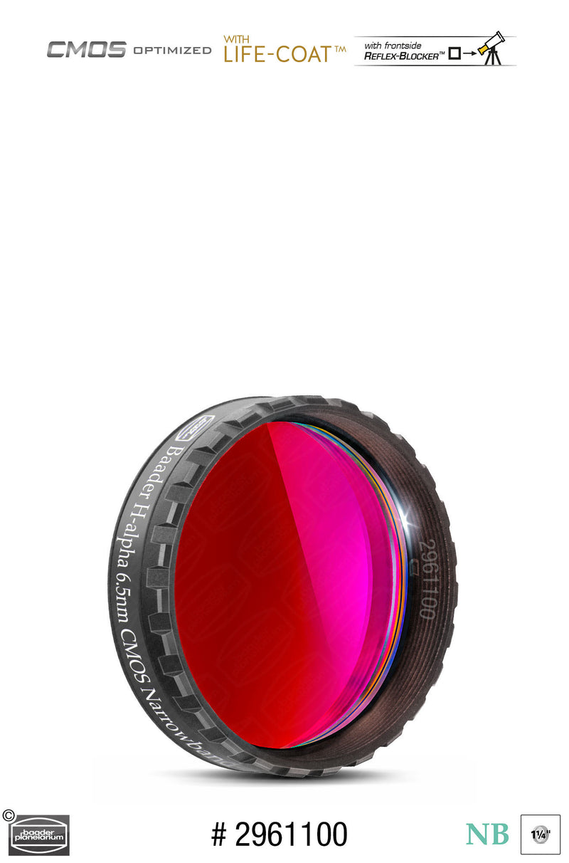 Baader 6.5nm Narrowband Filters- CMOS-optimized (H-alpha, O-III, S-11)