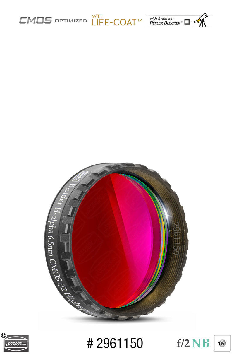 Baader 6.5nm f/2 Highspeed Filters- CMOS-optimized (H-alpha, O-III, S-11)
