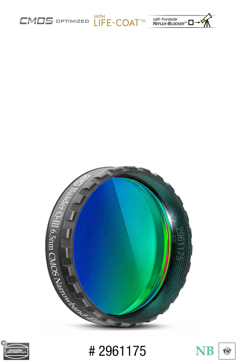 Baader 6.5nm Narrowband Filters- CMOS-optimized (H-alpha, O-III, S-11)