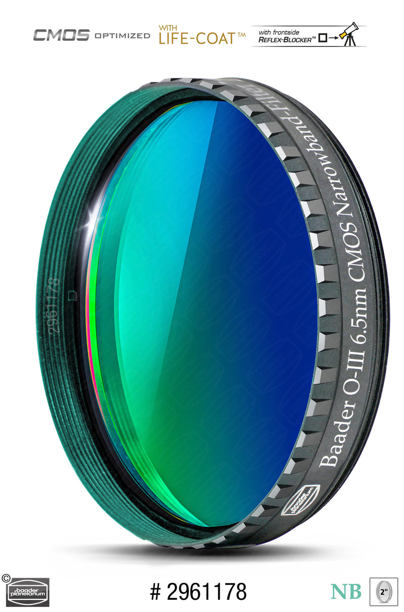 Baader 6.5nm Narrowband Filters- CMOS-optimized (H-alpha, O-III, S-11)