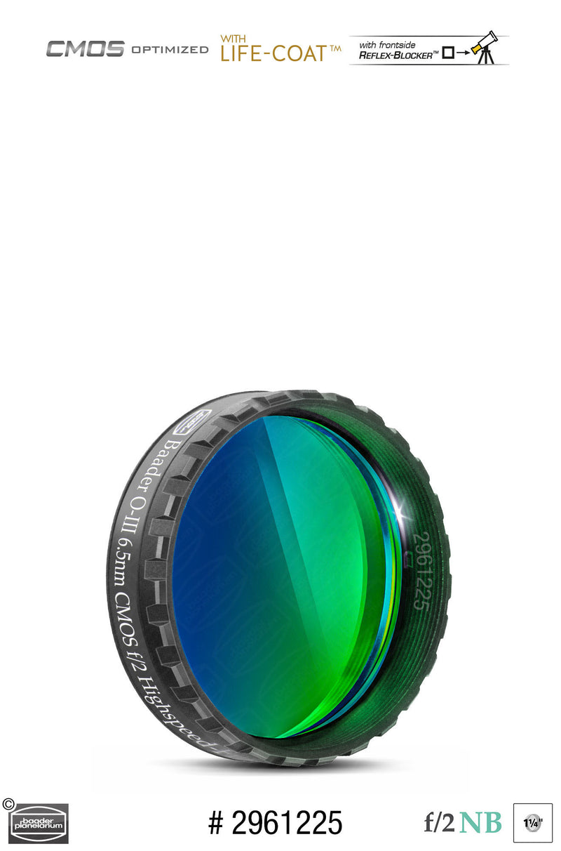 Baader 6.5nm f/2 Highspeed Filters- CMOS-optimized (H-alpha, O-III, S-11)