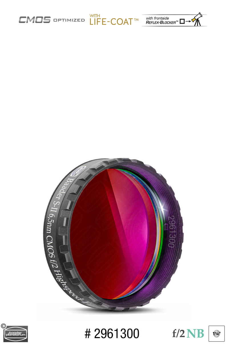 Baader 6.5nm f/2 Highspeed Filters- CMOS-optimized (H-alpha, O-III, S-11)