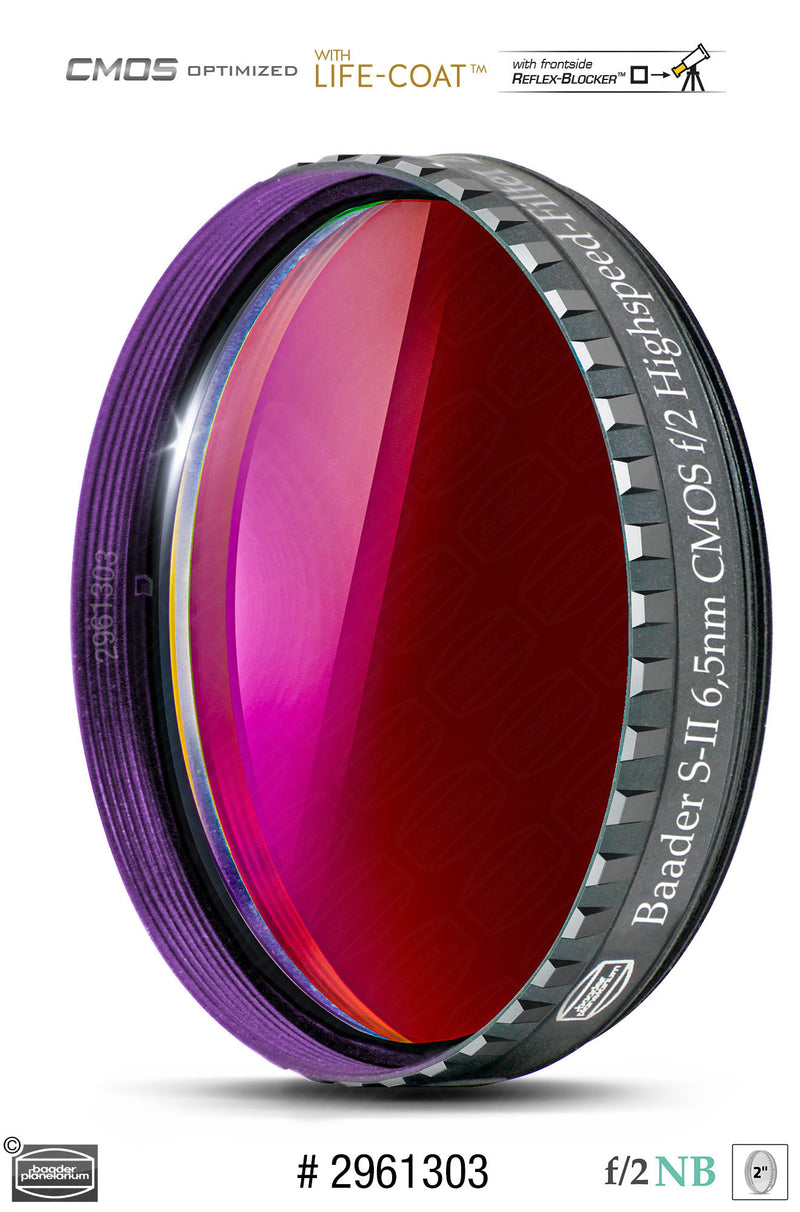 Baader 6.5nm f/2 Highspeed Filters- CMOS-optimized (H-alpha, O-III, S-11)