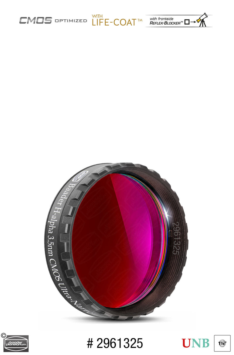 Baader 3.5nm / 4nm Ultra-Narrowband Filters- CMOS-optimized (H-alpha, O-III, S-11)