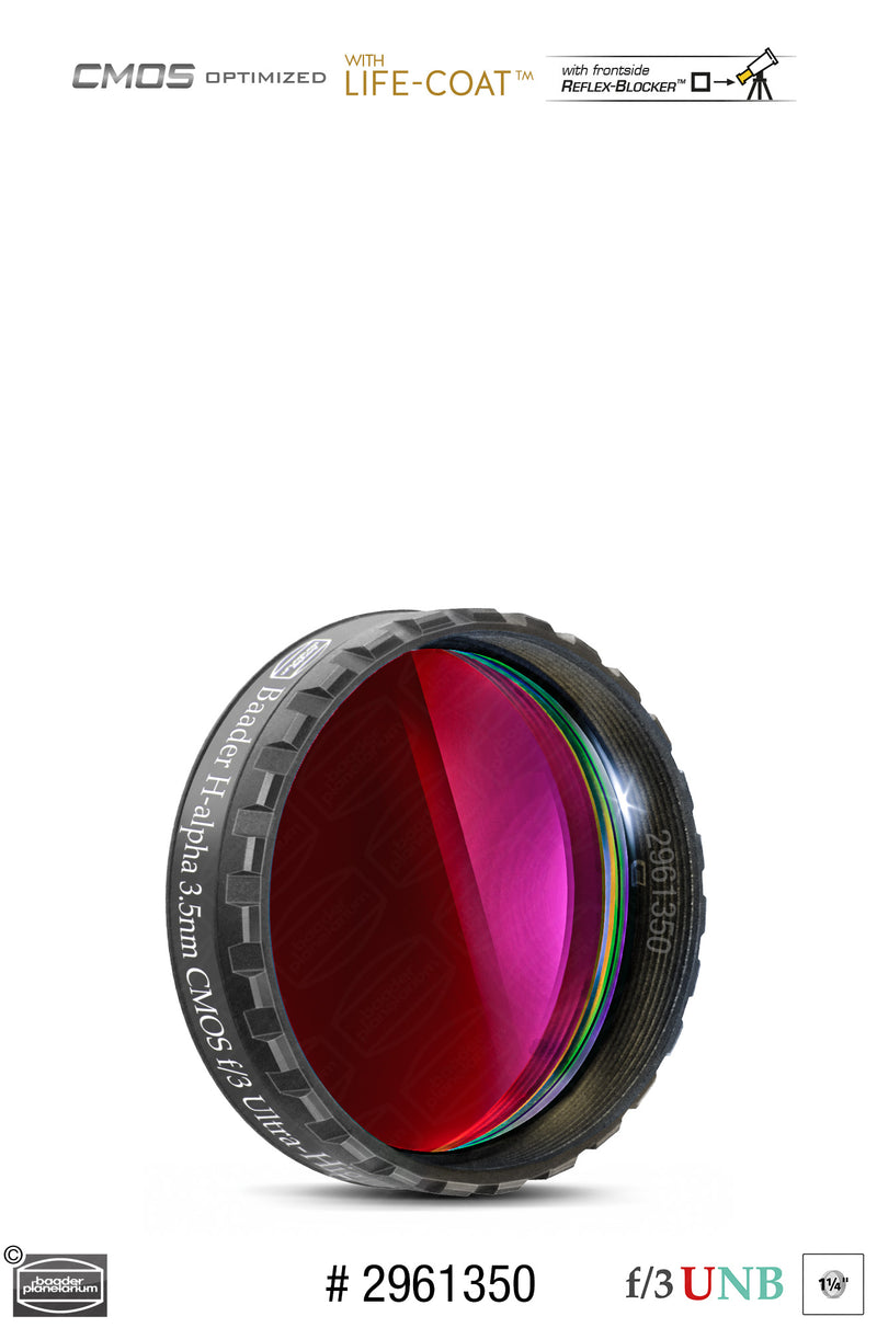 Baader 3.5 / 4nm f/3 Ultra-Highspeed Filters- CMOS-optimized (H-alpha / O-III / S-II)