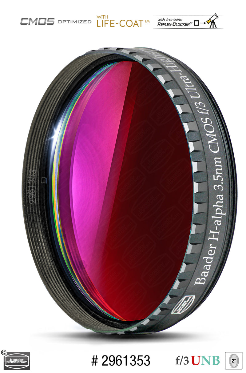 Baader 3.5 / 4nm f/3 Ultra-Highspeed Filters- CMOS-optimized (H-alpha / O-III / S-II)