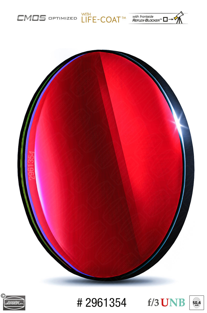 Baader 3.5 / 4nm f/3 Ultra-Highspeed Filters- CMOS-optimized (H-alpha / O-III / S-II)