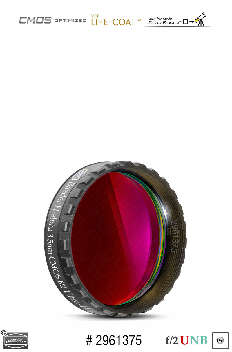 Baader 3.5 / 4nm f/2 Ultra-Highspeed Filters- CMOS-optimized (H-alpha / O-III / S-II)