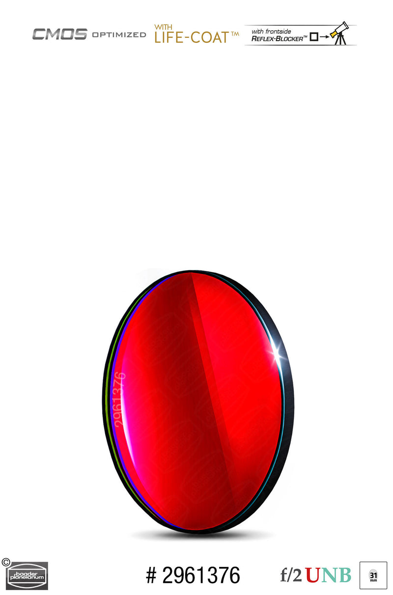 Baader 3.5 / 4nm f/2 Ultra-Highspeed Filters- CMOS-optimized (H-alpha / O-III / S-II)