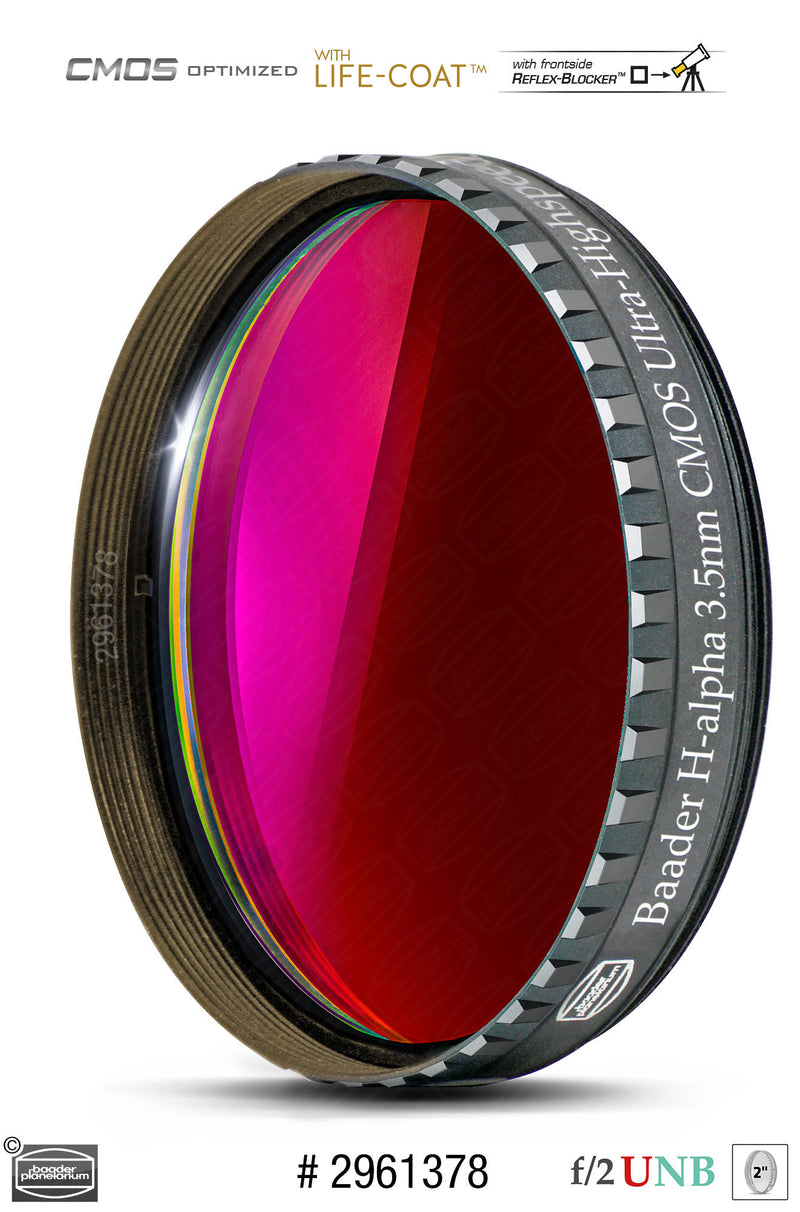 Baader 3.5 / 4nm f/2 Ultra-Highspeed Filters- CMOS-optimized (H-alpha / O-III / S-II)