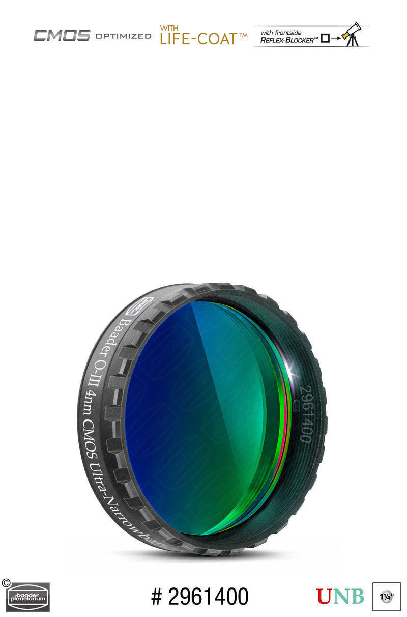 Baader 3.5nm / 4nm Ultra-Narrowband Filters- CMOS-optimized (H-alpha, O-III, S-11)