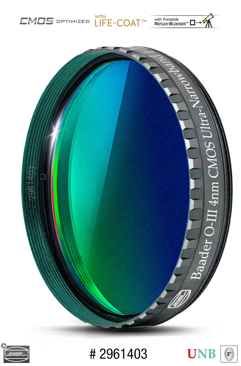 Baader 3.5nm / 4nm Ultra-Narrowband Filters- CMOS-optimized (H-alpha, O-III, S-11)