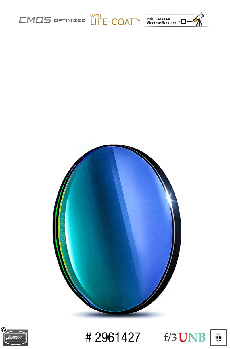 Baader 3.5 / 4nm f/3 Ultra-Highspeed Filters- CMOS-optimized (H-alpha / O-III / S-II)