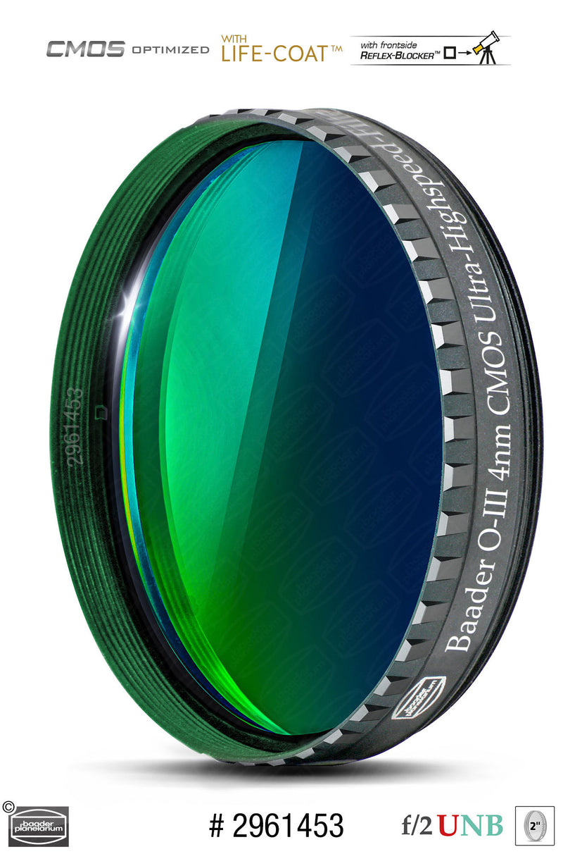Baader 3.5 / 4nm f/2 Ultra-Highspeed Filters- CMOS-optimized (H-alpha / O-III / S-II)