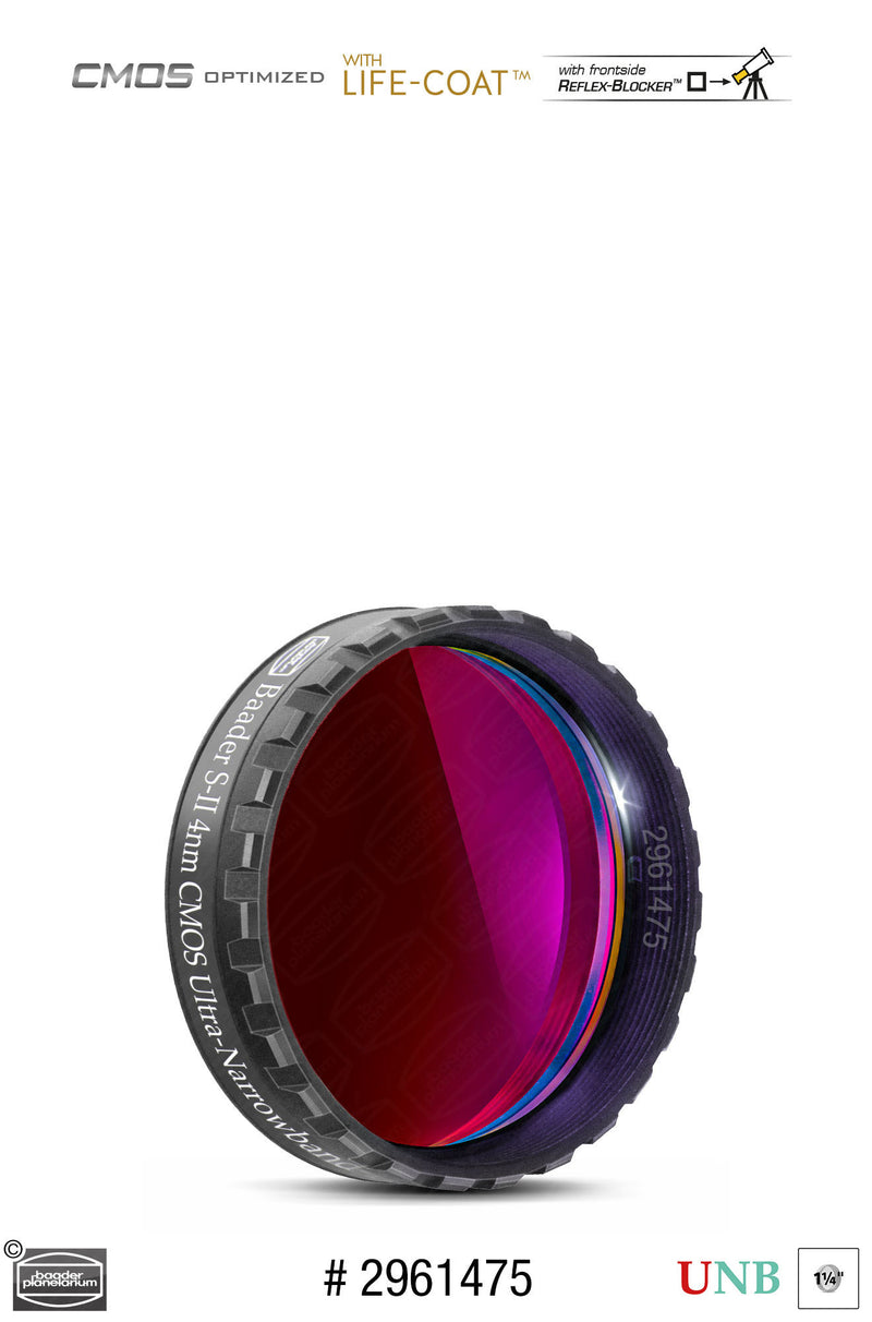 Baader 3.5nm / 4nm Ultra-Narrowband Filters- CMOS-optimized (H-alpha, O-III, S-11)