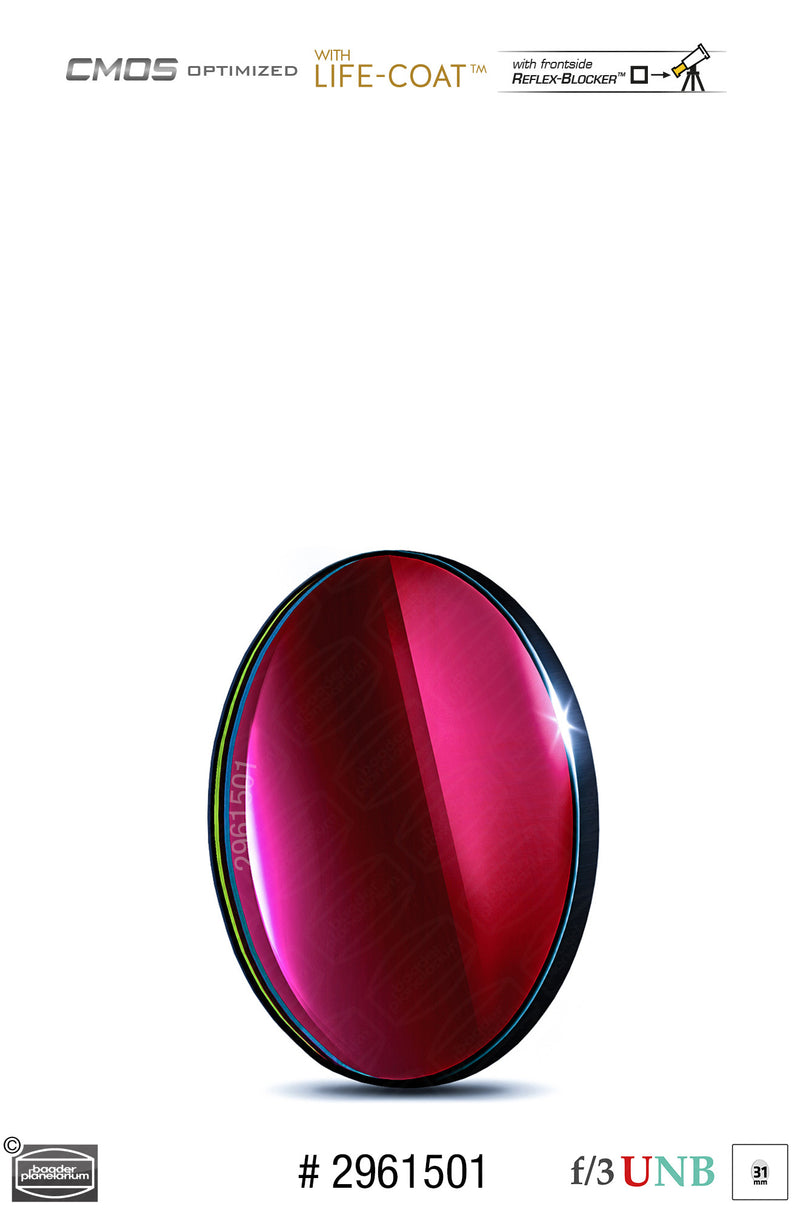Baader 3.5 / 4nm f/3 Ultra-Highspeed Filters- CMOS-optimized (H-alpha / O-III / S-II)