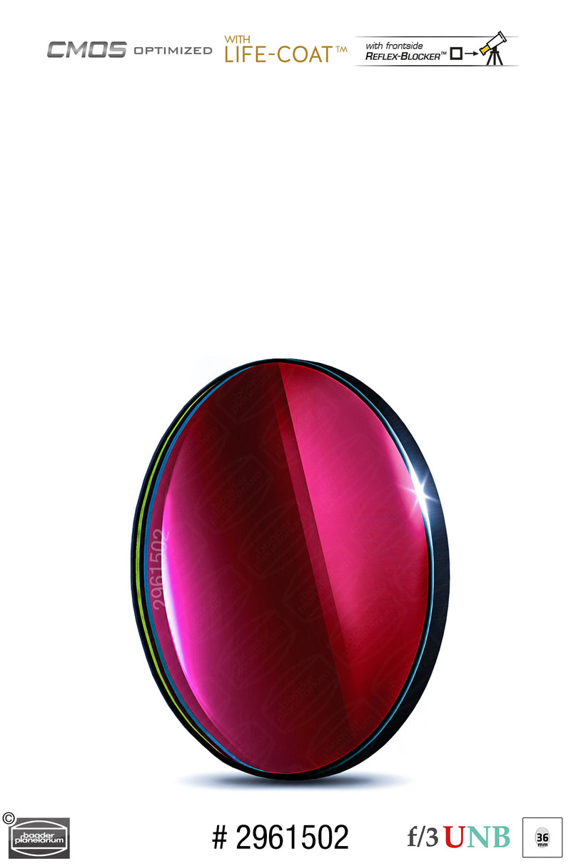 Baader 3.5 / 4nm f/3 Ultra-Highspeed Filters- CMOS-optimized (H-alpha / O-III / S-II)