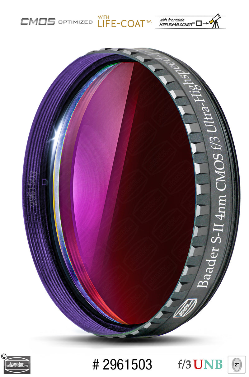 Baader 3.5 / 4nm f/3 Ultra-Highspeed Filters- CMOS-optimized (H-alpha / O-III / S-II)