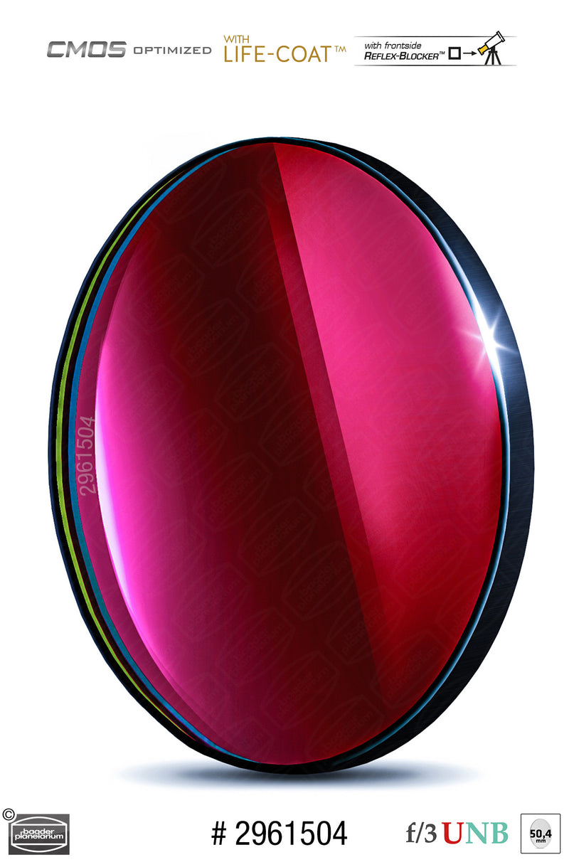 Baader 3.5 / 4nm f/3 Ultra-Highspeed Filters- CMOS-optimized (H-alpha / O-III / S-II)