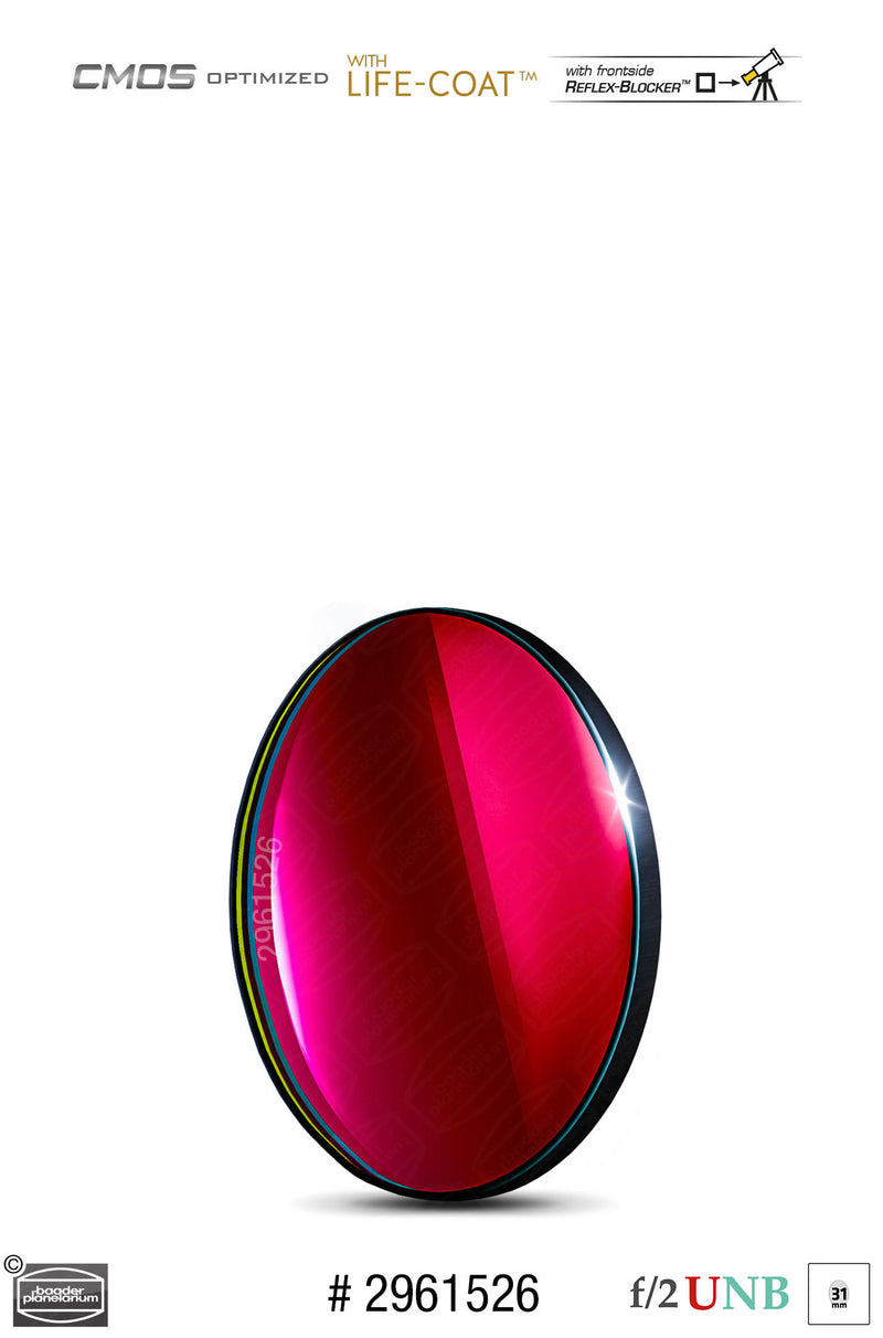 Baader 3.5 / 4nm f/2 Ultra-Highspeed Filters- CMOS-optimized (H-alpha / O-III / S-II)