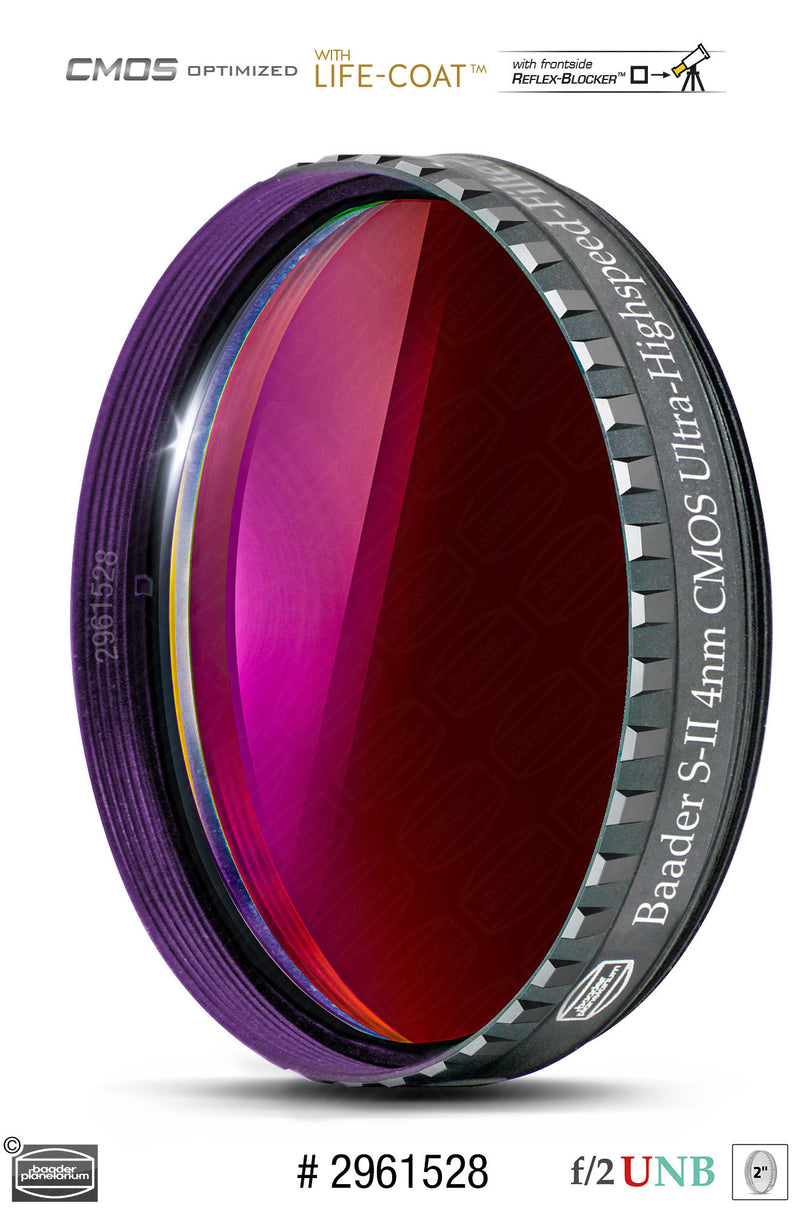 Baader 3.5 / 4nm f/2 Ultra-Highspeed Filters- CMOS-optimized (H-alpha / O-III / S-II)