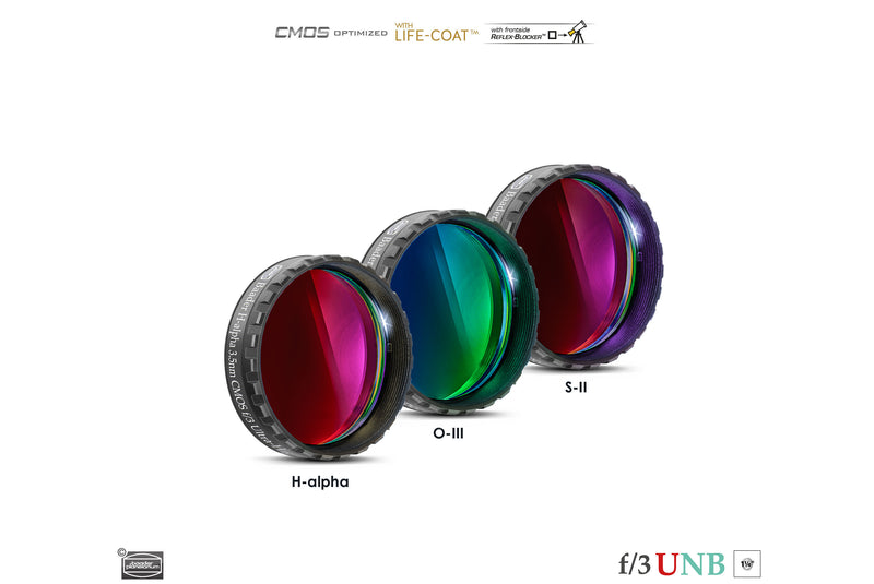 Baader 3.5 / 4nm f/3 Ultra-Highspeed Filters- CMOS-optimized (H-alpha / O-III / S-II)
