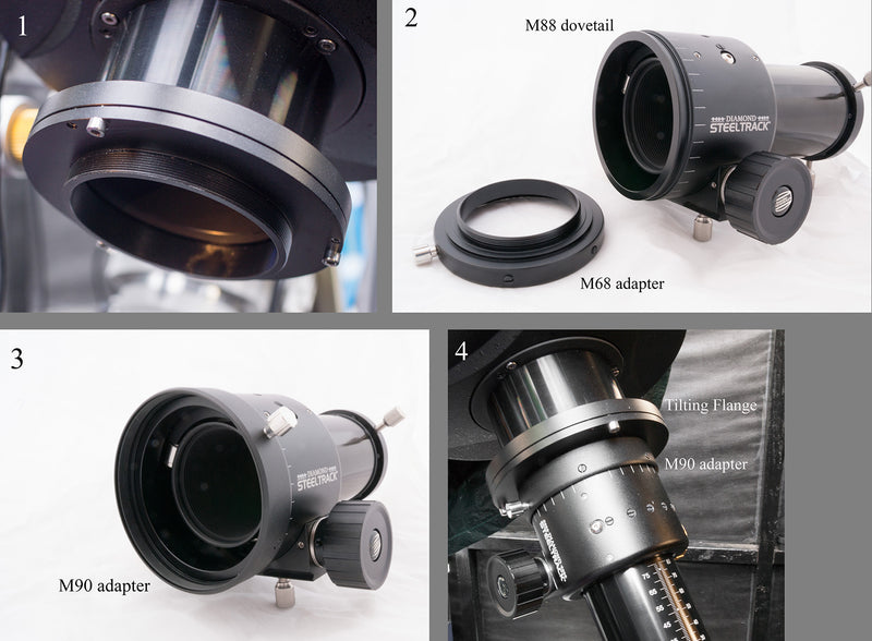 RT-Adapter M90x1 Diamond Steeltrack® (Skywatcher)