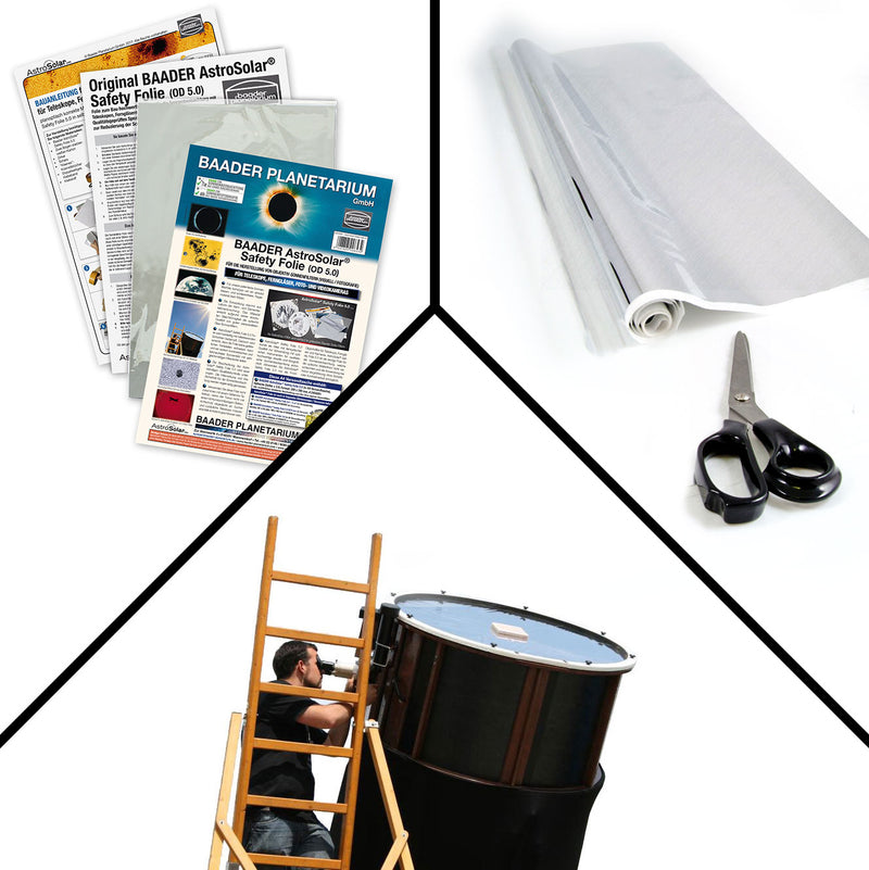 AstroSolar® Safety Film OD 5.0 (ECO-size, 20x29, 100x50, 117x117 cm)