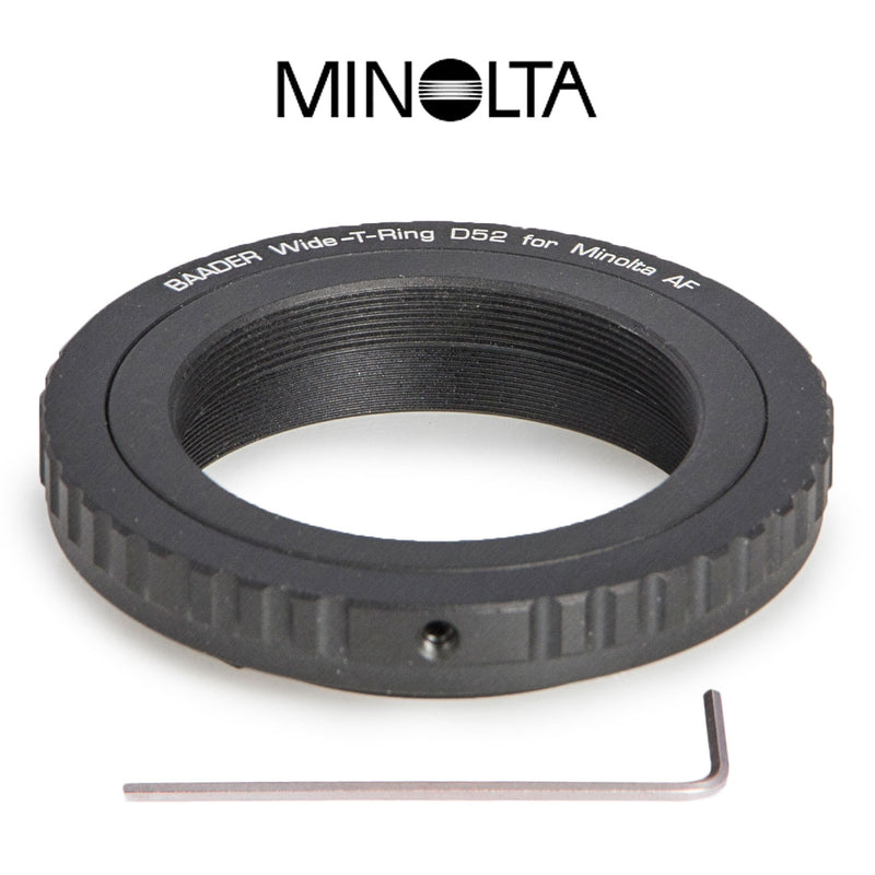 Baader Wide-T-Ring Sony Alpha and Minolta Maxxum with D52i to T-2 and S52