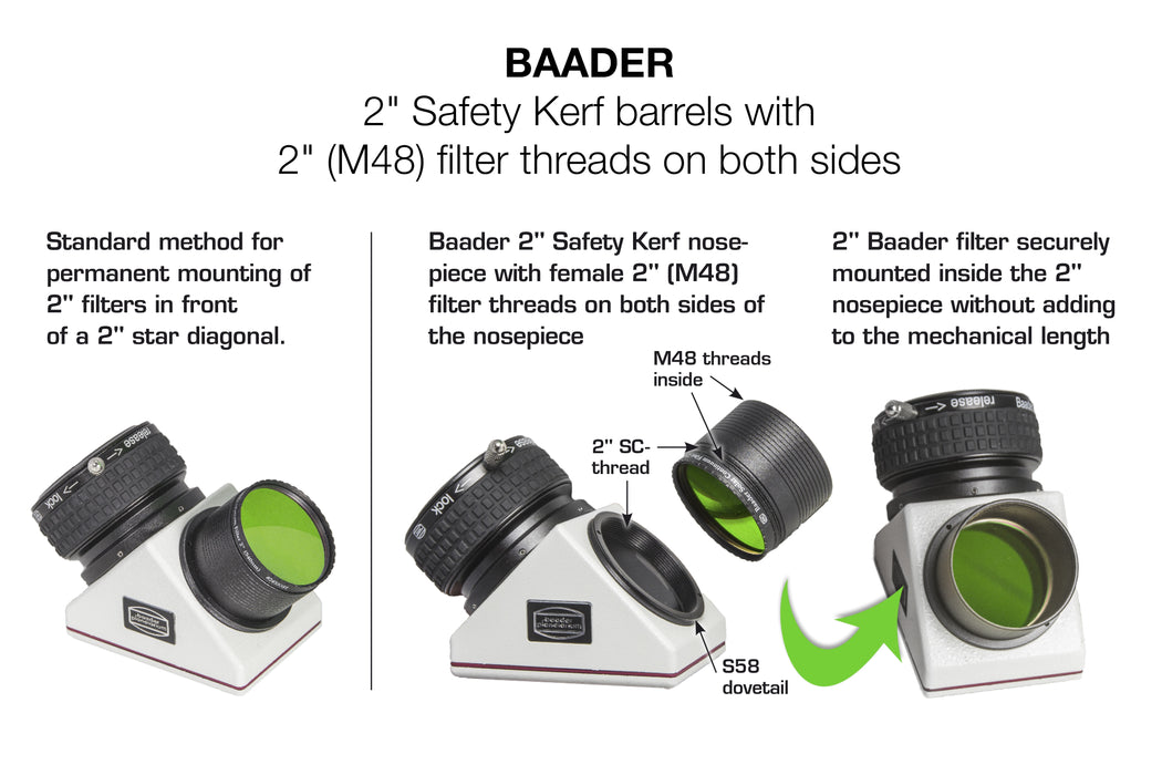 Baader 2" Safety Kerf nosepiece with 2" filter thread