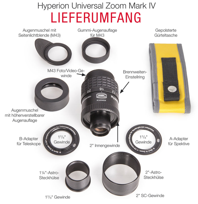 Baader Hyperion Universal Zoom Mark IV, 8-24mm eyepiece (1.25" / 2")