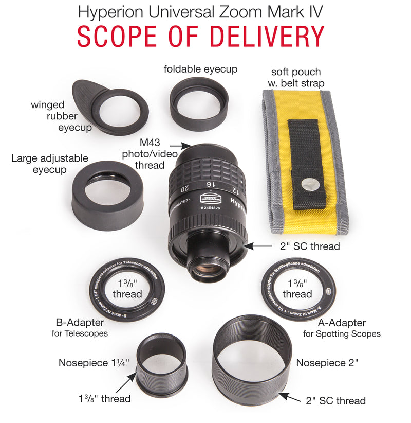 Baader Hyperion Universal Zoom Mark IV, 8-24mm eyepiece (1.25" / 2")